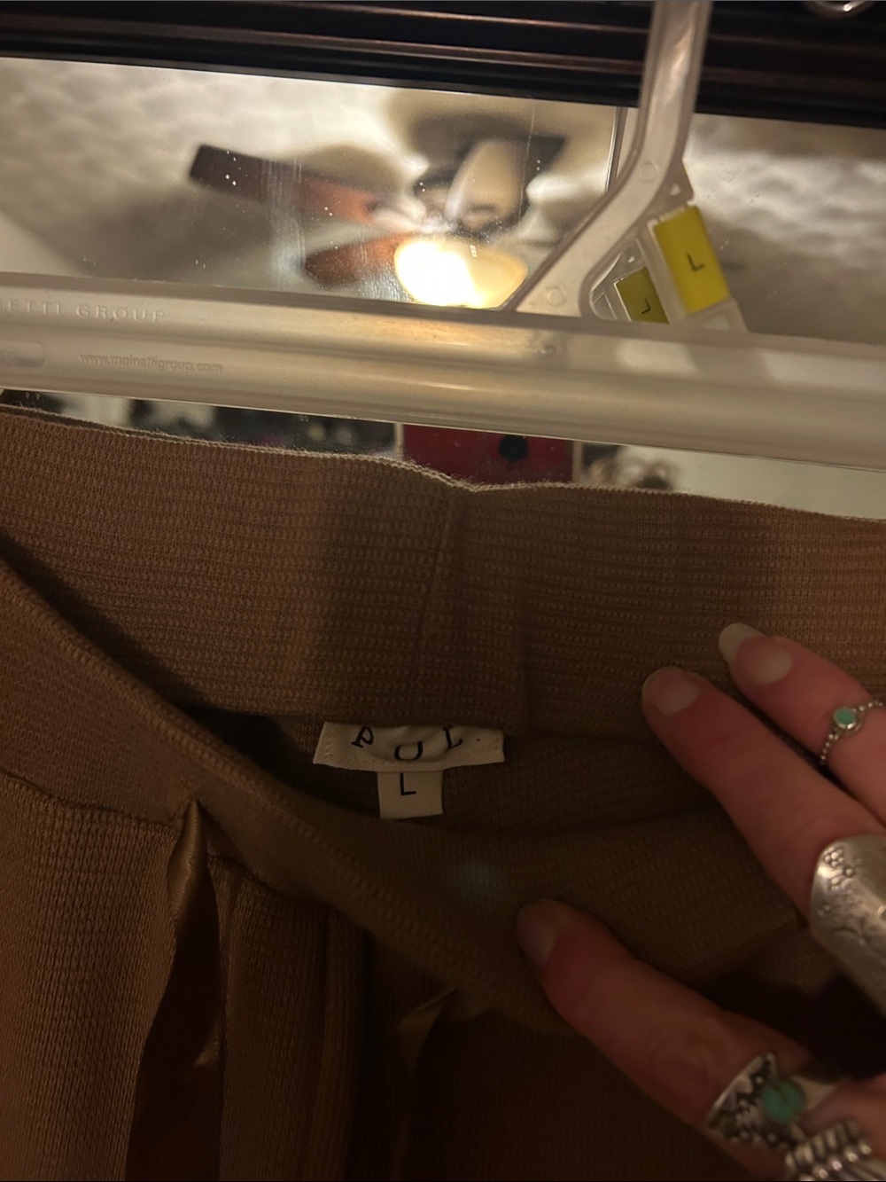 Sequoia Lace Wide Leg Pants coco Boho with Drawstring Waist - Picture 3 of 3